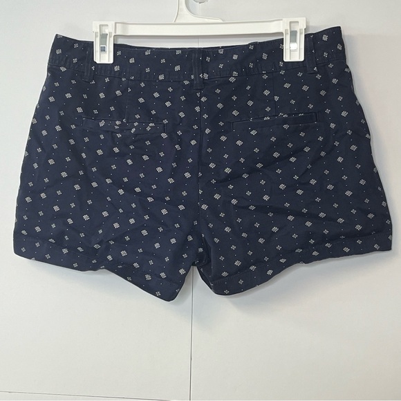 Women’s GAP City Short Navy Blue White Print Shorts. Size 10 - Picture 12 of 13